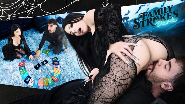 Друг спас телку от испуга и трахнул на Хэллоуин